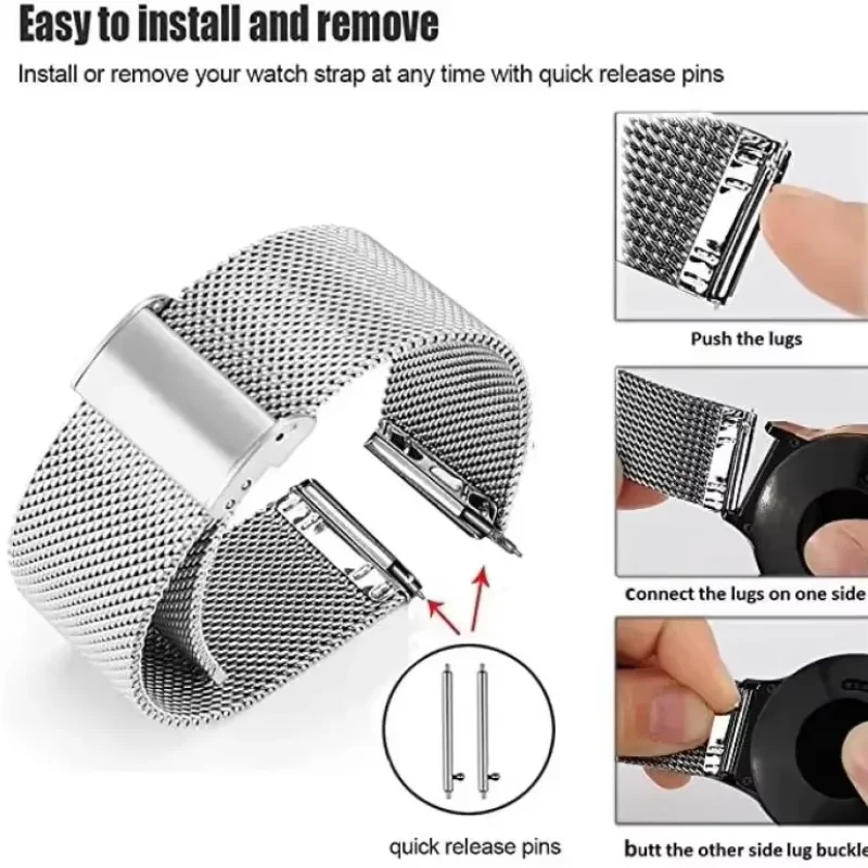 سوار مغناطيسي ميلانو 18 ملم لس - مراجعة Milanese Loop Magnetic وسعره