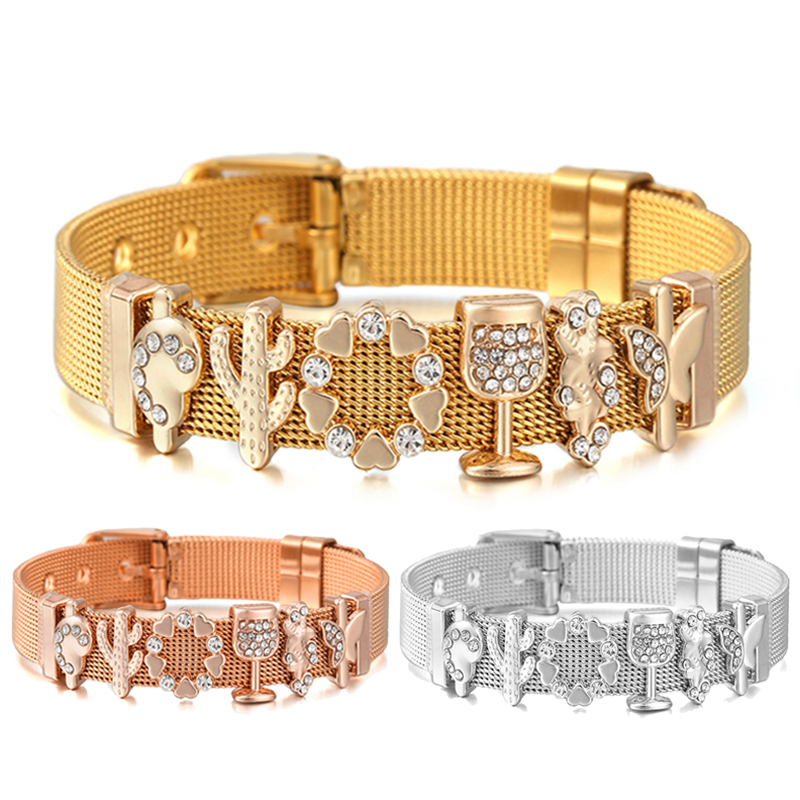 مبيعات ساخنة: خرز زخرفي على شك - مراجعة Mesh Strap Metal وسعره