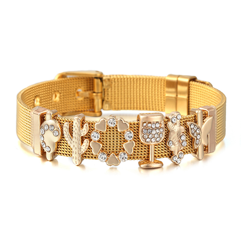 مبيعات ساخنة: خرز زخرفي على شك - مراجعة Mesh Strap Metal وسعره