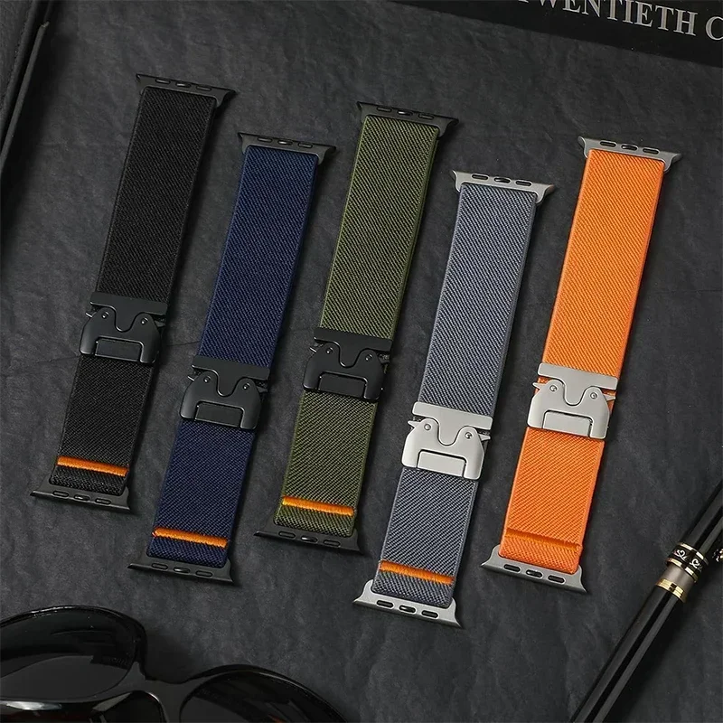حزام المظلة لساعة أبل الترا 2  - مراجعة Parachute Strap Elastic وسعره