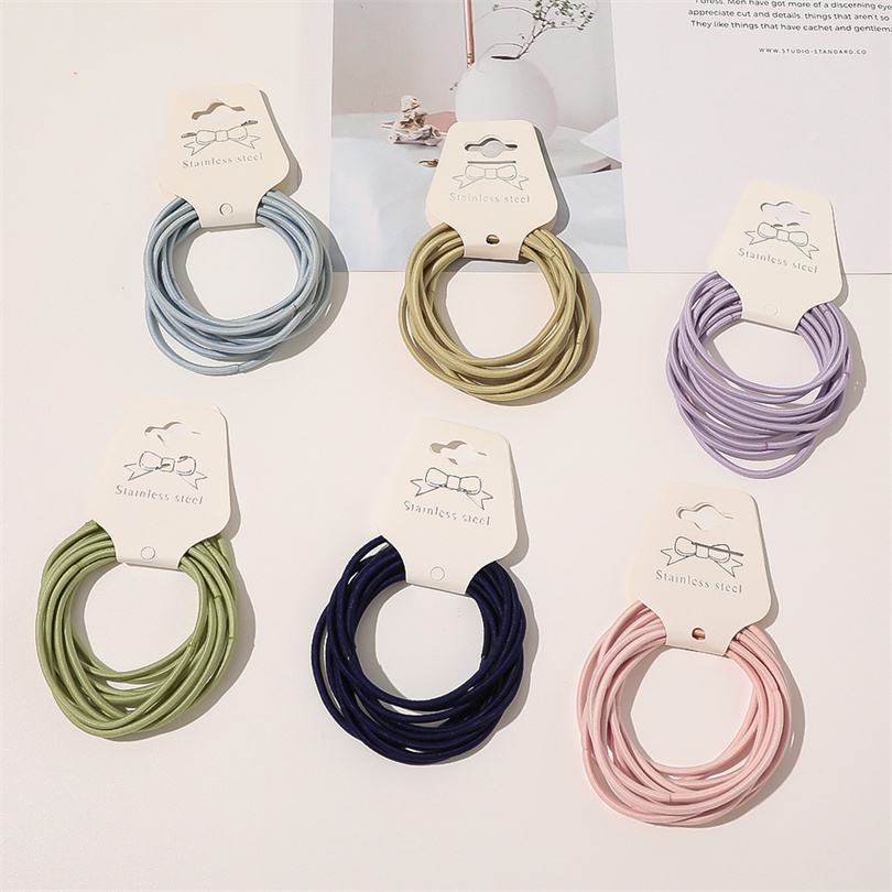 10 قطعة النساء الفتيات بسيطة ا - مراجعة Silicone Band Women وسعره