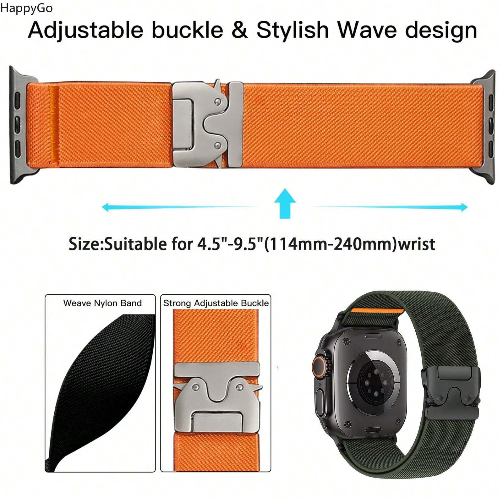 حزام معصم من النايلون المرن مع - مراجعة Parachute Strap Elastic وسعره