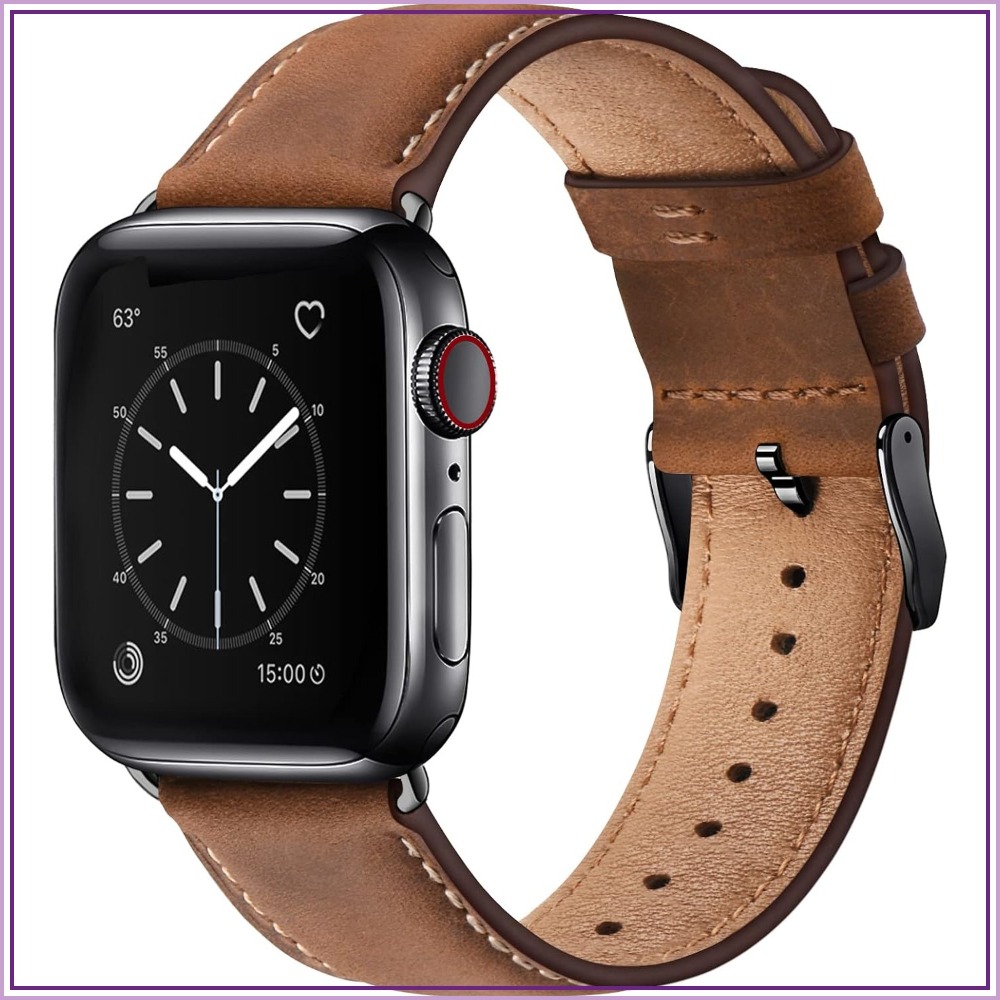 حزام من الجلد الطبيعي عالي الج - مراجعة Leather Watch Band Men وسعره