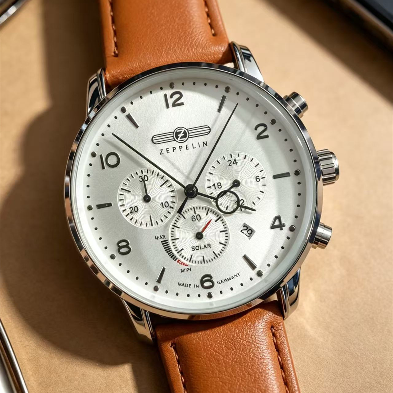 ساعة زيبيلين إيرشيب أوتوماتيكي - مراجعة Leather Watch Band Men وسعره