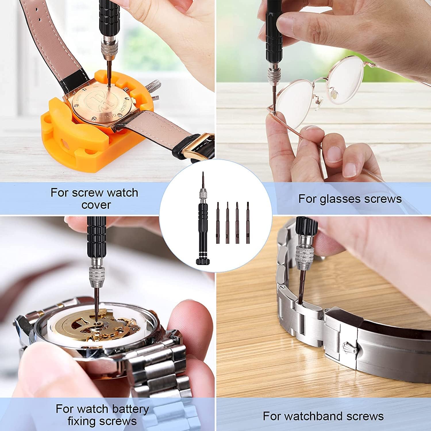 طقم استبدال بطارية ساعة ، مفك  - مراجعة Spring Bar Tool Set وسعره