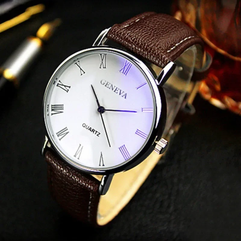 العلامة التجارية الشهيرة الرجا - مراجعة Leather Watch Band Men وسعره