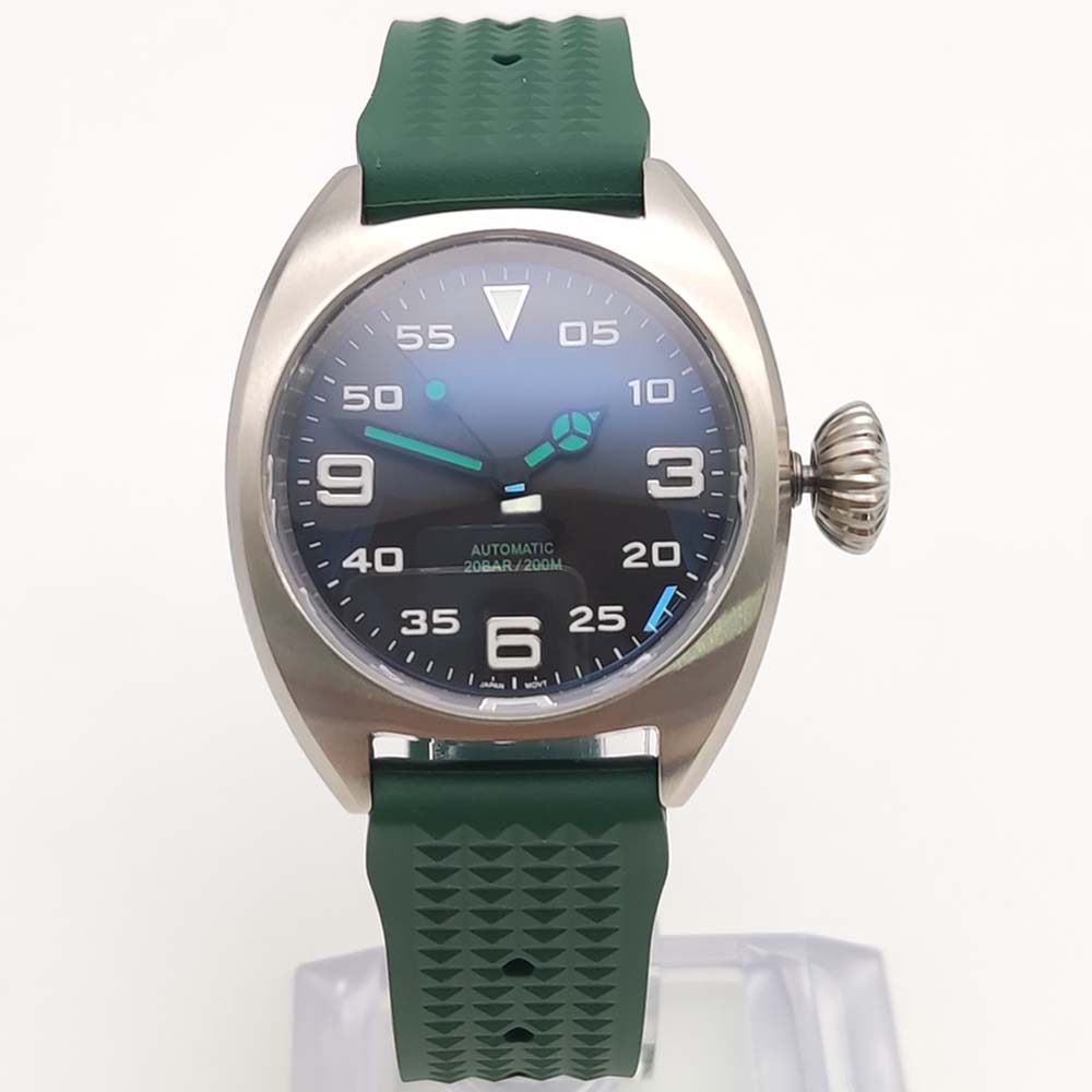 ساعة غوص أنيقة بحركة ذاتية الل - مراجعة Rubber Strap Diver وسعره