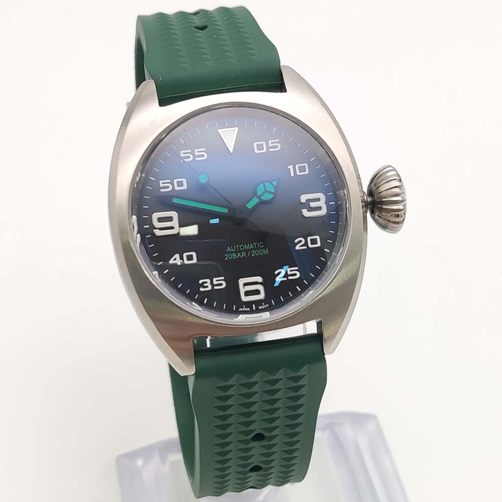 ساعة غوص أنيقة بحركة ذاتية الل - مراجعة Rubber Strap Diver وسعره
