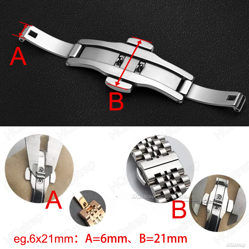 6 مللي متر x 19/21/23/25 مللي  - مراجعة Butterfly Clasp Deployant وسعره