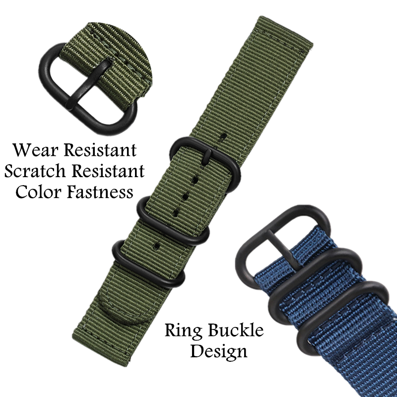 20 مللي متر 22 مللي متر قماش ا - مراجعة Canvas Strap Watch وسعره