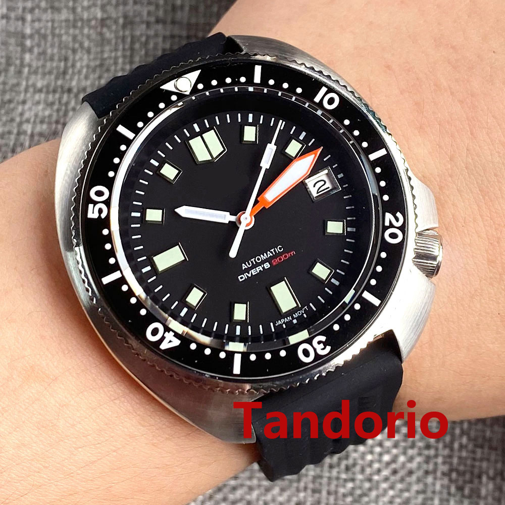 ساعة رجالية تاندوريو 44 مم بحر - مراجعة Rubber Strap Diver وسعره