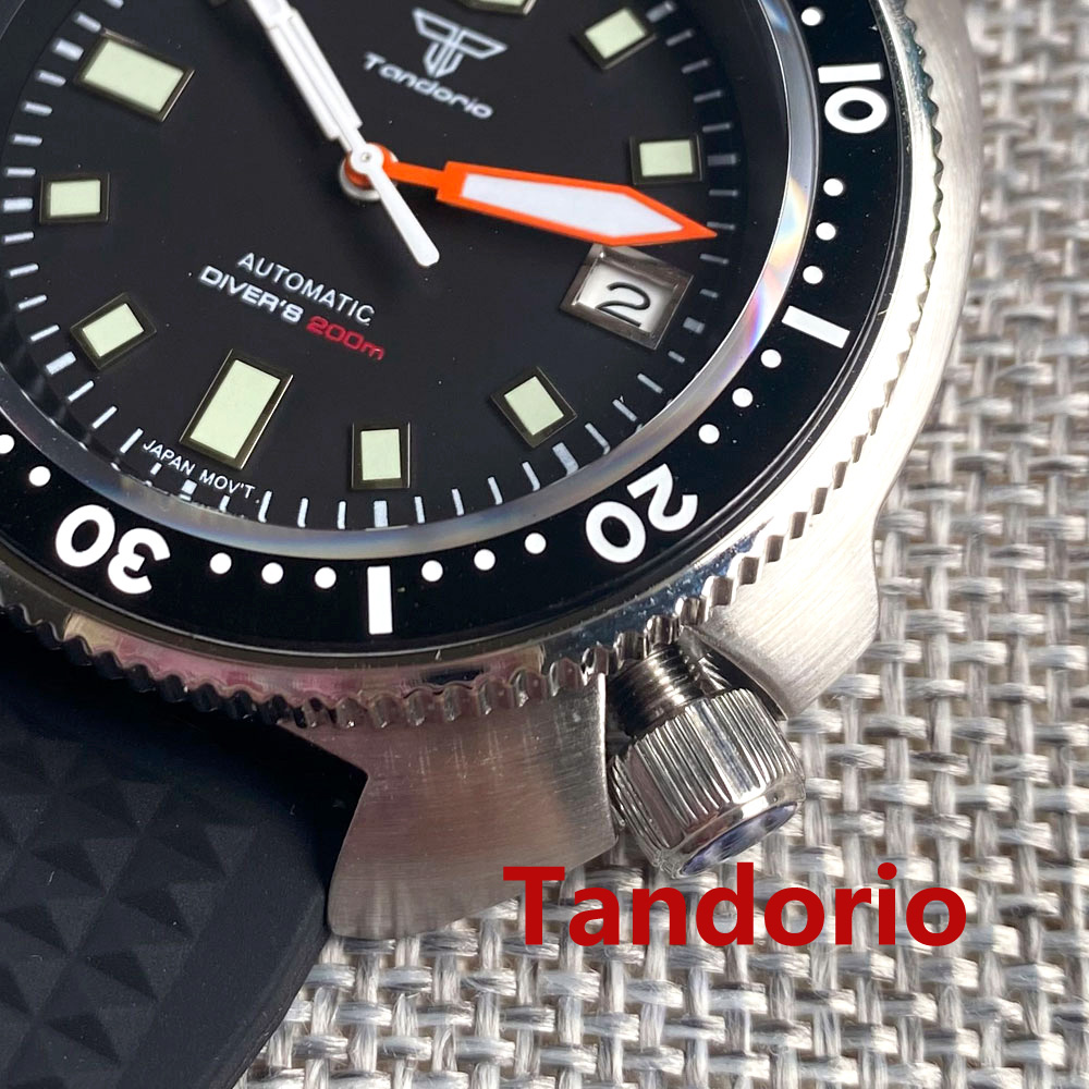 ساعة رجالية تاندوريو 44 مم بحر - مراجعة Rubber Strap Diver وسعره