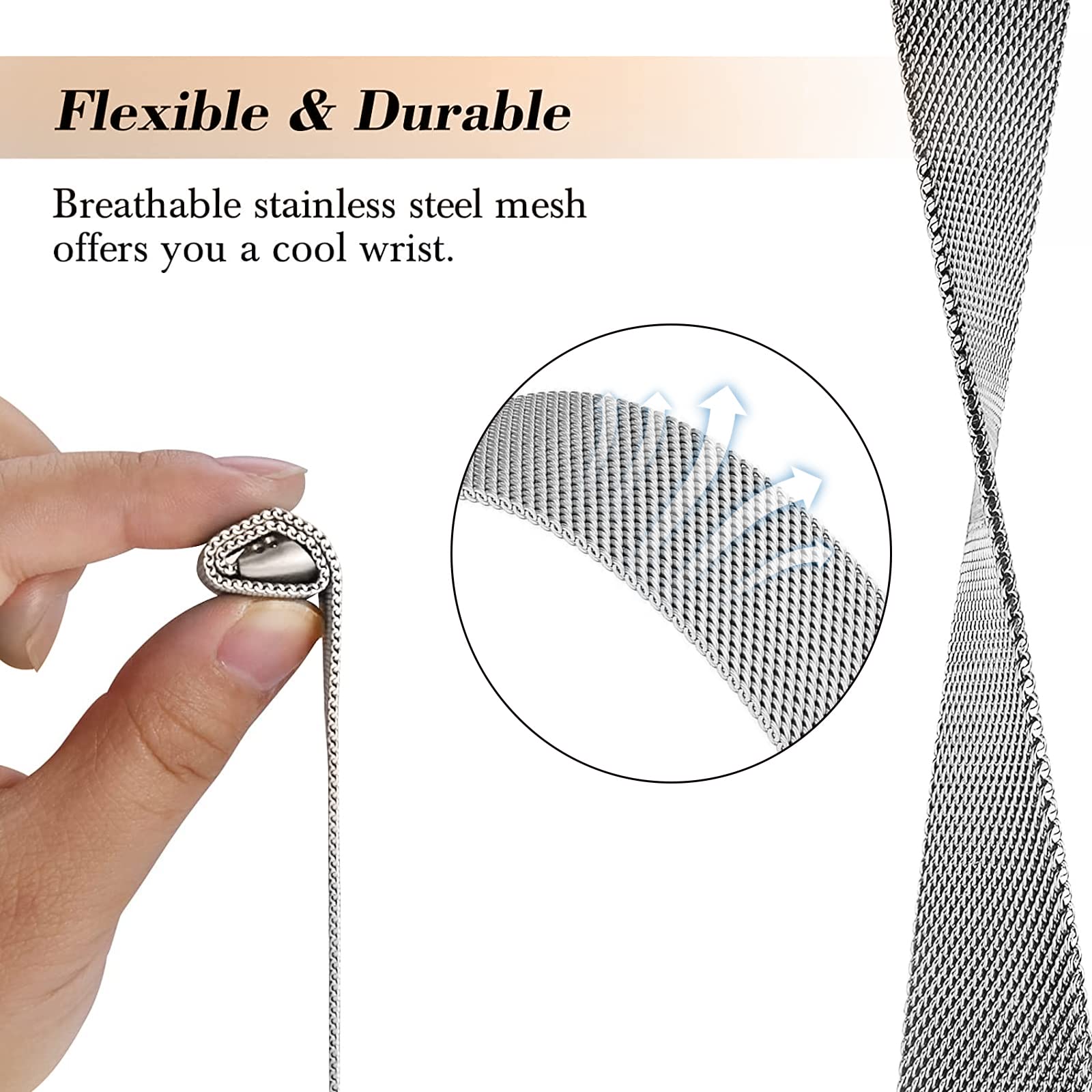 حلقة ميلانو لـ fitbit Charge 6 - مراجعة Milanese Loop Magnetic وسعره