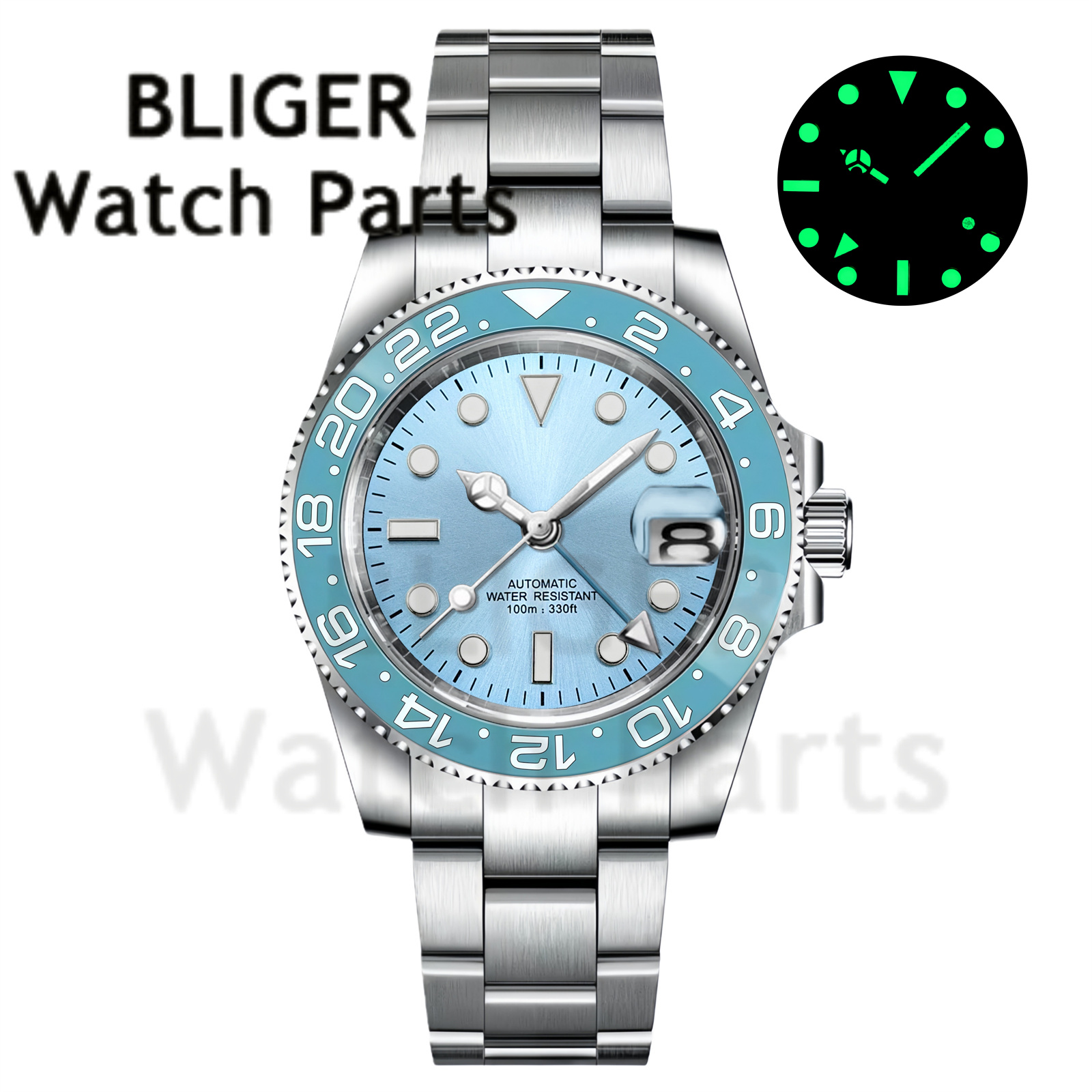 ساعة يد رجالية ميكانيكية مخصصة - مراجعة Stainless Bracelet Diver وسعره