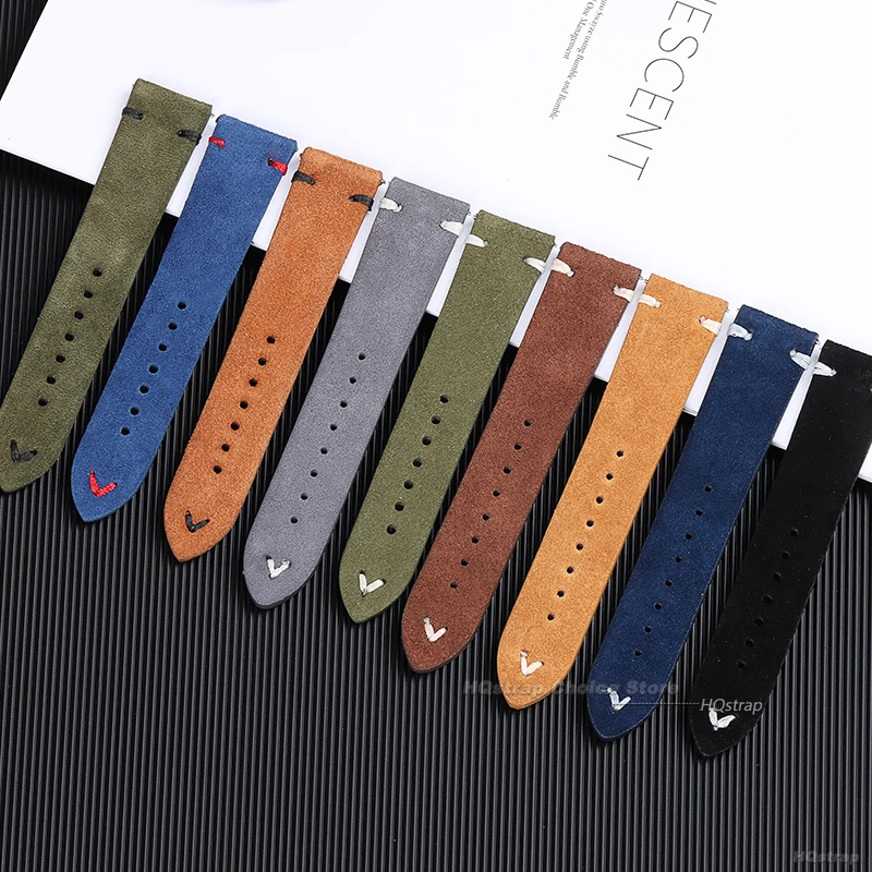 18 مللي متر 20 مللي متر 22 ملل - مراجعة Suede Strap Watch وسعره